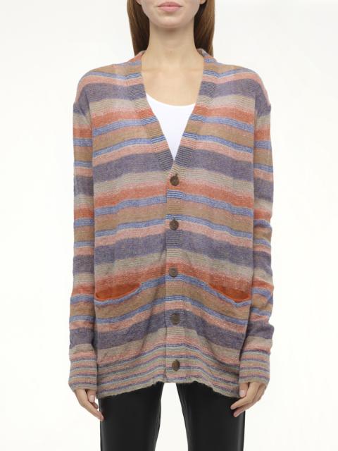Loewe Loewe x Paula Stripe Cardigan in Multicolour