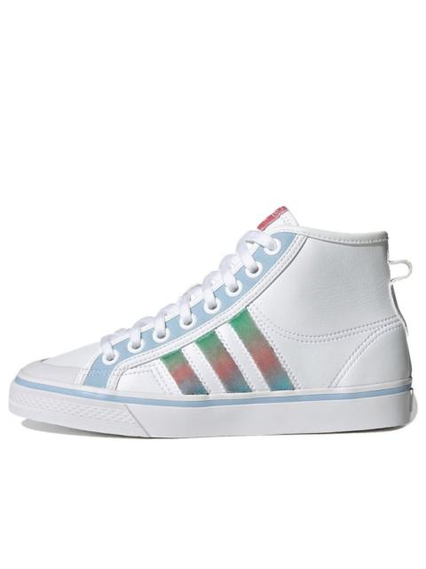 (WMNS) adidas originals Nizza Hi Shoes White/Blue/Green GZ2796