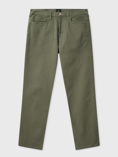 Paul Smith Relaxed Tapered-Fit Khaki Garment-Dyed Jeans