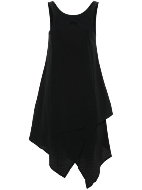 Y-3 layered asymmetric mini dress