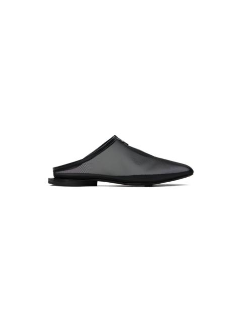 Black Jamal Slit Slippers