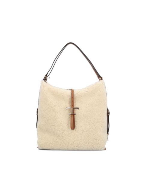 Tod's shearling T-buckle shoulder bag