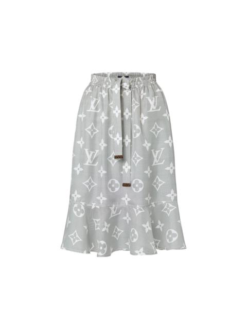 Louis Vuitton Inverted Mahina Monogram Flounce Skirt