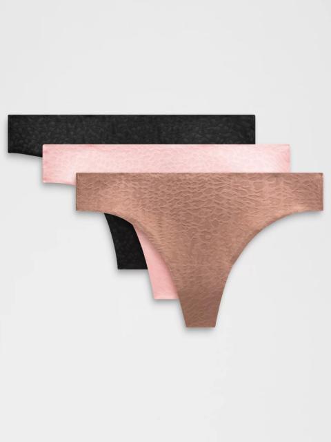 lululemon InvisiWear Mid-Rise Thong Underwear  Performance Lace *3 Pack