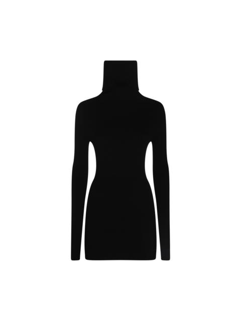 black viscose knitwear