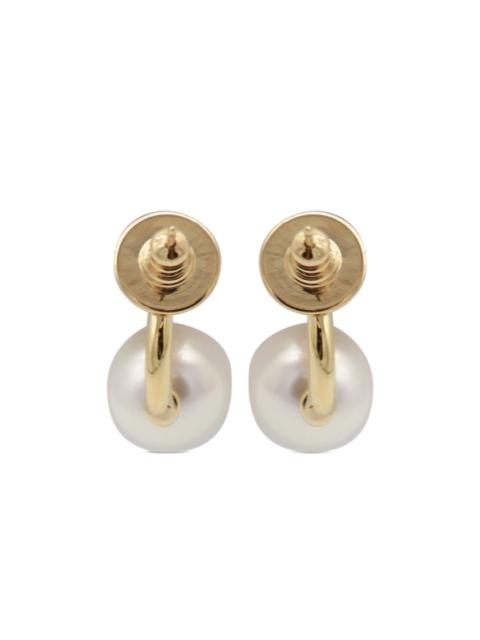 JIMMY CHOO crystal-embellished pearl earrings