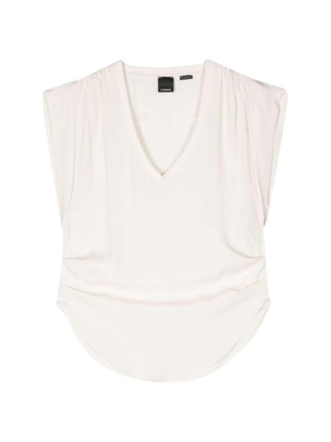 PINKO gathered sleeveless blouse