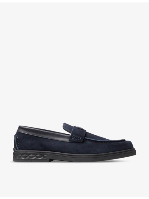 JIMMY CHOO Josh Driver reverse-suede loafers