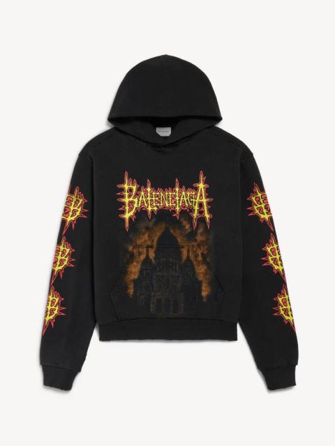 BALENCIAGA Women's Balenciaga Sacré Cœur Hoodie Medium Fit in Black