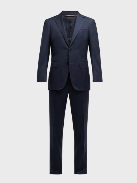Canali Men's Tonal Plaid Wool Suit