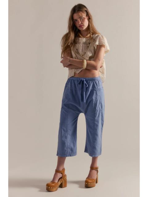 FREE PEOPLE Need You Now Solid Cotton-Poplin Harem Pants