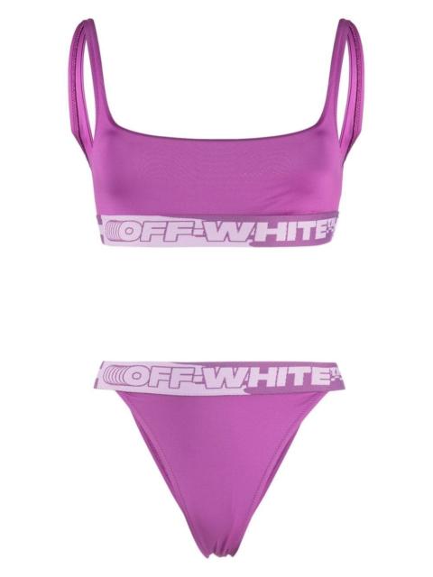 Off-White logo tape bikini