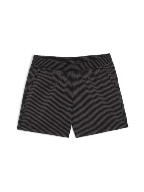 Bather Black Seersucker Modern Trunk