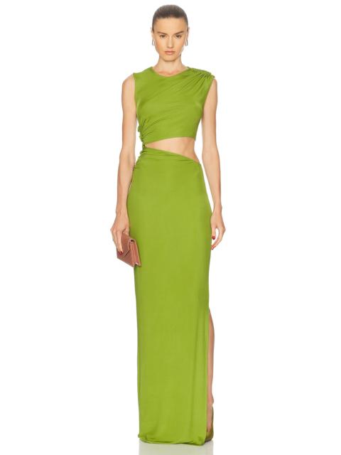 ATLEIN Cut Out Sleeveless Long Dress