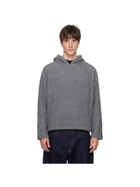 SUNFLOWER Gray Wool Hoodie
