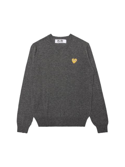 Comme des Garçons PLAY Gold Heart Sweater 'Grey'