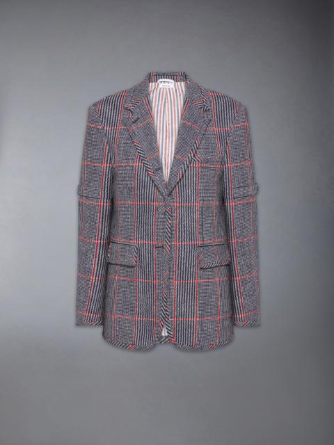 Thom Browne OVERSIZED CHECK HUNTING TWEED ARMBAND SPORTCOAT