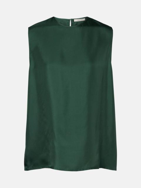 ASCENO Trento silk twill tank top