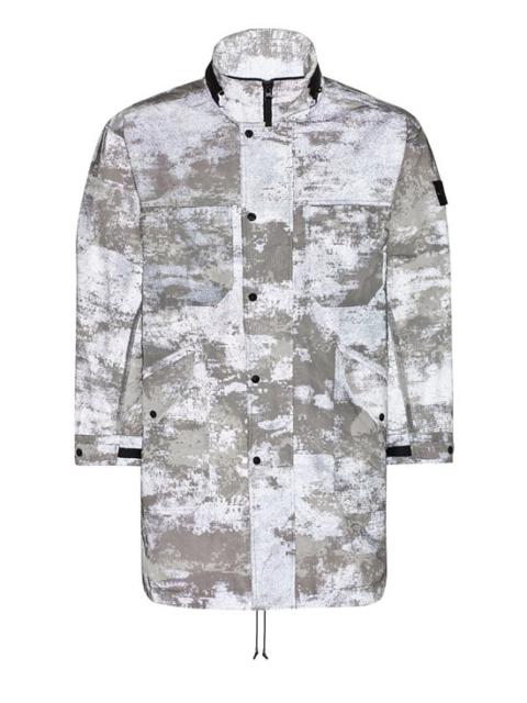 Stone Island 71199 DISSOLVING GRID CAMO MESH ON REFLECTIVE ECONYL® REGENERATED NYLON DUST GRAY