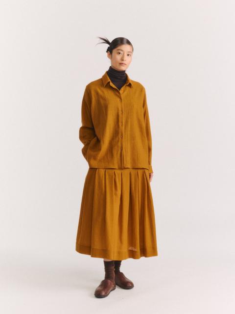 CASEY/CASEY MARIA SHIRT - OPEN WEAVE - GOLD