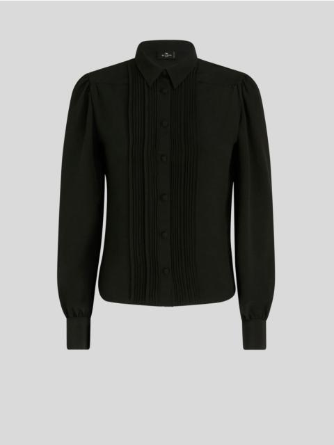 Etro PLEATED SILK SHIRT