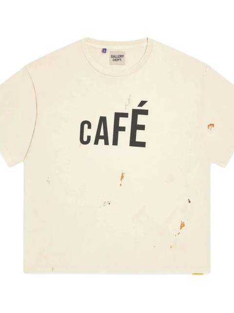 GALLERY DEPT. Cafe Bistro Logo T-Shirt "Antique White & Black" GD346