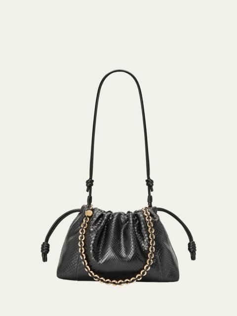 Loewe Flamenco Python Shoulder Bag