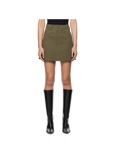 Fax Copy Express * Khaki Pegged Miniskirt