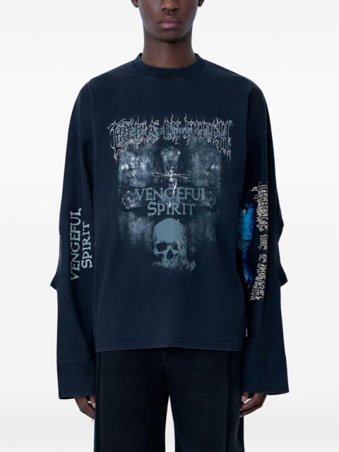 VETEMENTS Spirit graphic-print long-sleeve T-shirt