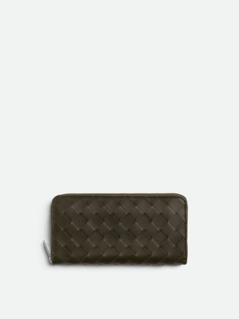 Bottega Veneta Intrecciato Zip Around Wallet