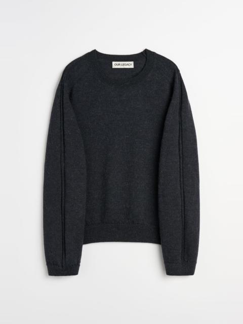 Our Legacy True Roundneck Charcoal Snug Alpaca Wool