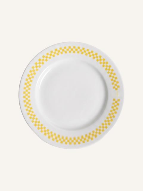 Maison Kitsuné CHECKERBOARD PORCELAIN PLATE