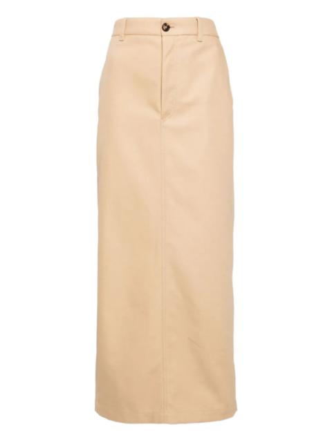 WARDROBE.NYC button back midi skirt