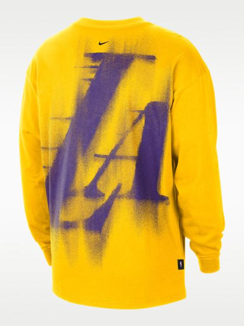 Nike Los Angeles Lakers Standard Issue Nike Men's Dri-FIT Long-Sleeve Basketball Top