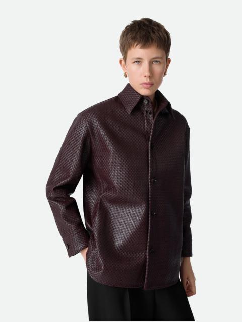 Bottega Veneta Mini Intrecciato Leather Shirt