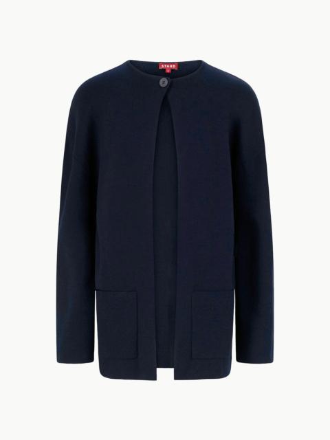 STAUD CARRY ON CARDIGAN NAVY