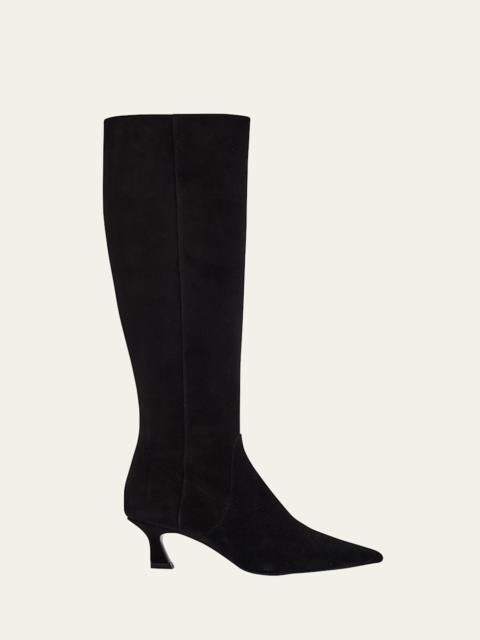 Stuart Weitzman 50mm Vinnie Suede Knee-High Boots