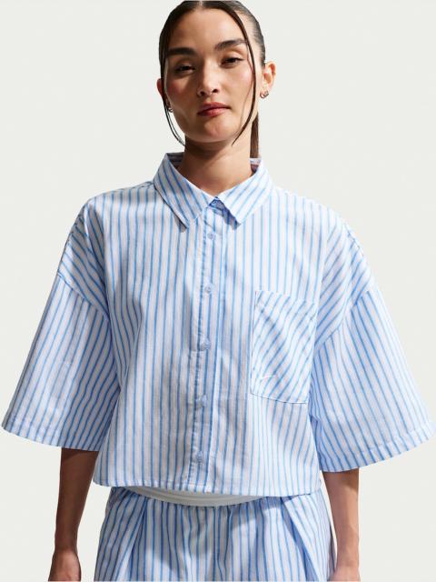 Nike Nike Sportswear Chill Poplin Women's Oversized Striped Top