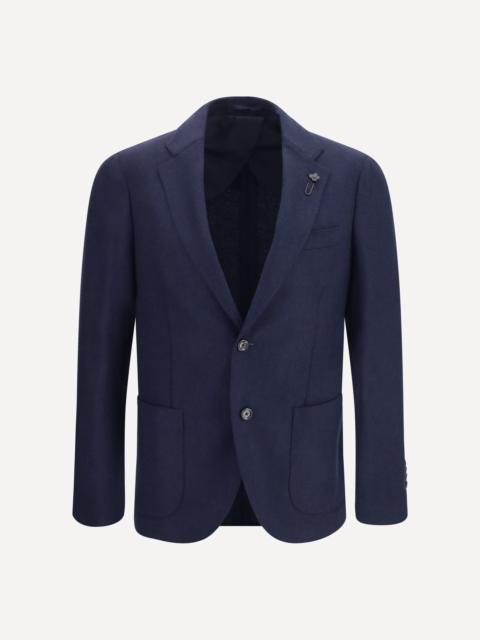 LARDINI Single-breasted wool and cashmere Jacket