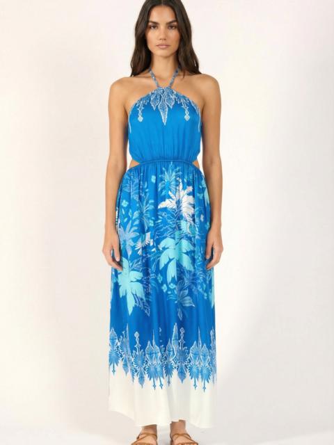 Poupette St Barth Long Dress Isore - Blue Canopy