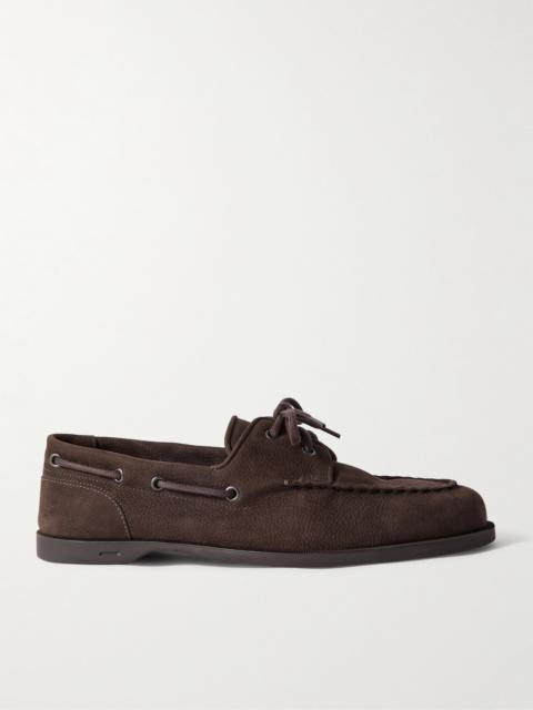 John Lobb Foil Leather Boat Shoes
