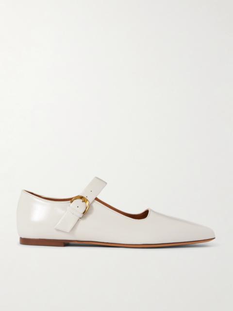 Emme Parsons Tramonto Glossed-leather Mary Jane Ballet Flats