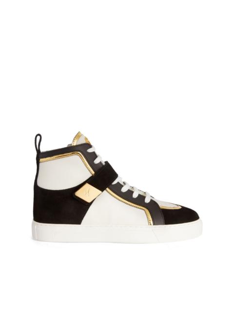 Zenas high-top leather sneakers