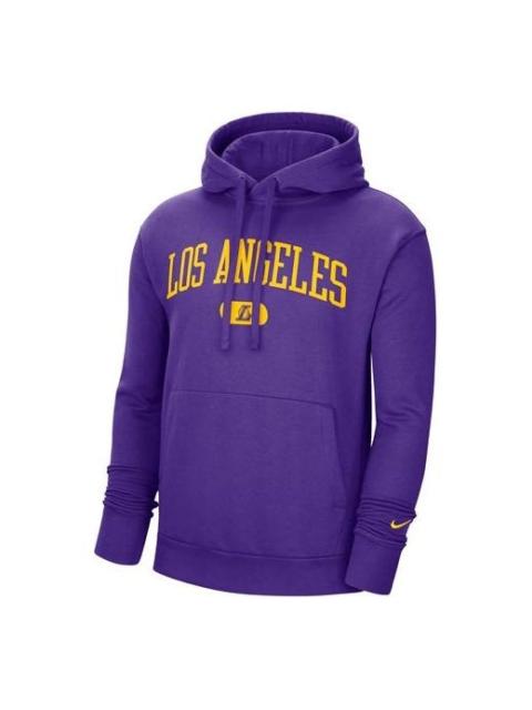 Nike Nike Los Angeles Lakers Pullover hooded Long Sleeves Purple CV4615-504