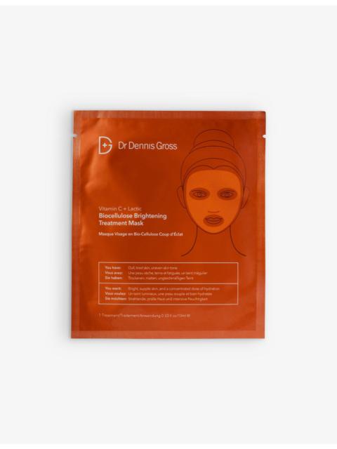 Dr. Dennis Gross Skincare Vitamin C Lactic Biocellulose brightening treatment mask