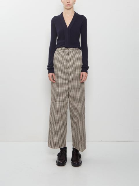 Plan C Check Tailoring Wool Trousers