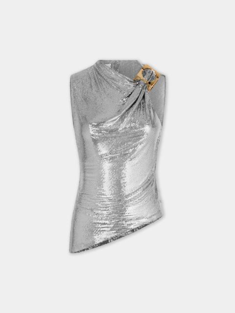 rabanne DINH VAN X RABANNE HAND ASSEMBLED TOP IN SILVER MESH
