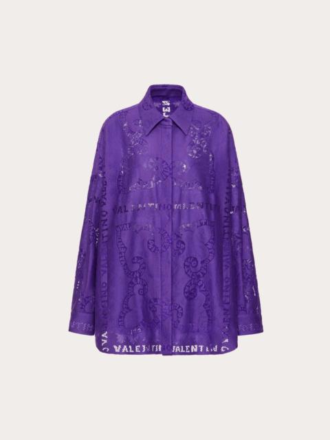 COTTON GUIPURE LACE OVERSHIRT