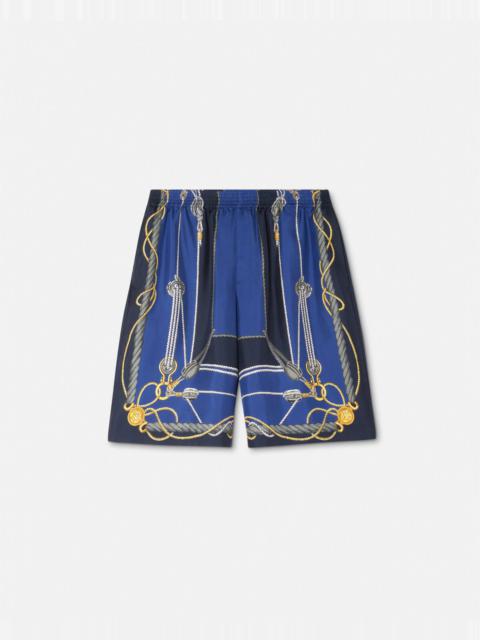 Versace Nautical Silk Shorts