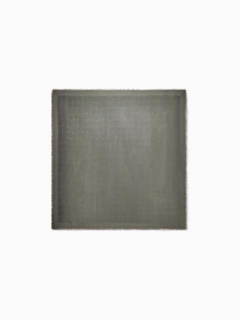 GIORGIO ARMANI FOULARD IN SILK JACQUARD